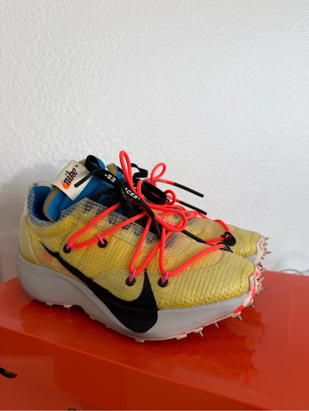 Nike x Off-White Vapor Street Tour Yellow Womens Sneakers 6.5
